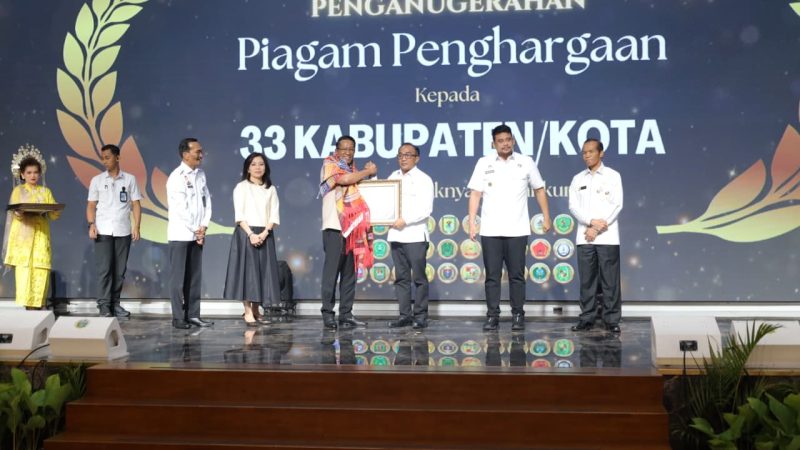 “Posbankum Hadir Hingga Desa, Wakil Bupati Samosir Terima Penghargaan di Medan”