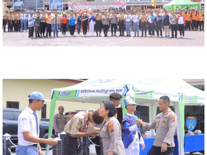 “Polri Untuk Masyarakat : Lomba PBB Polres Samosir Jadi Ajang Tempa Disiplin Generasi Muda”