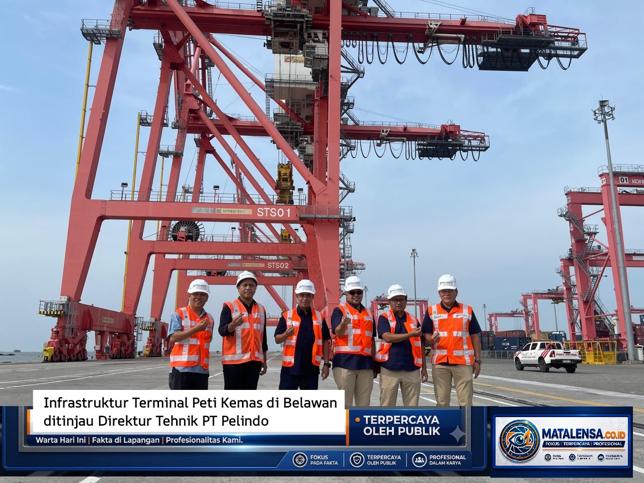 Infrastruktur Terminal Peti Kemas di Belawan ditinjau Direktur Tehnik PT Pelindo