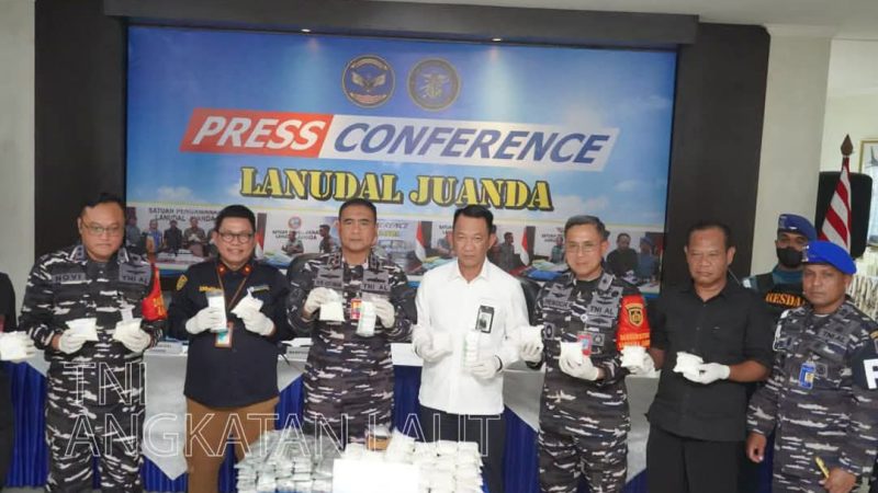 TNI AL Gagalkan Tiga Kali Penyelundupan Narkotika dan Obat Keras di Bandara Juanda, Nilai Barang Bukti Ratusan Juta Rupiah