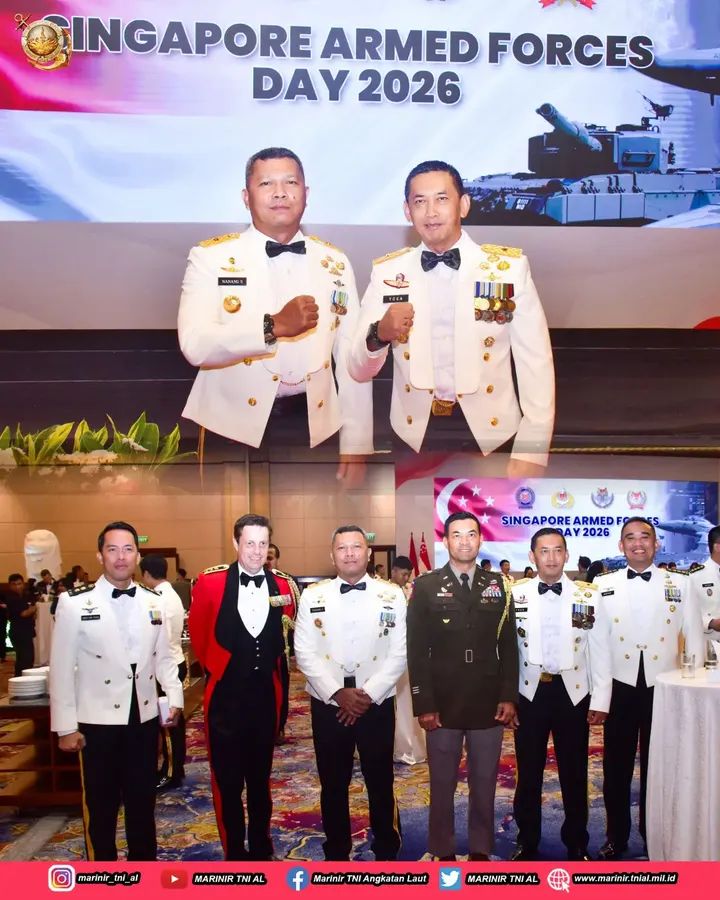 Mewakili Pangkormar Asintel Pangkormar Hadiri Hari Angkatan Bersenjata Singapore Tahun 2026