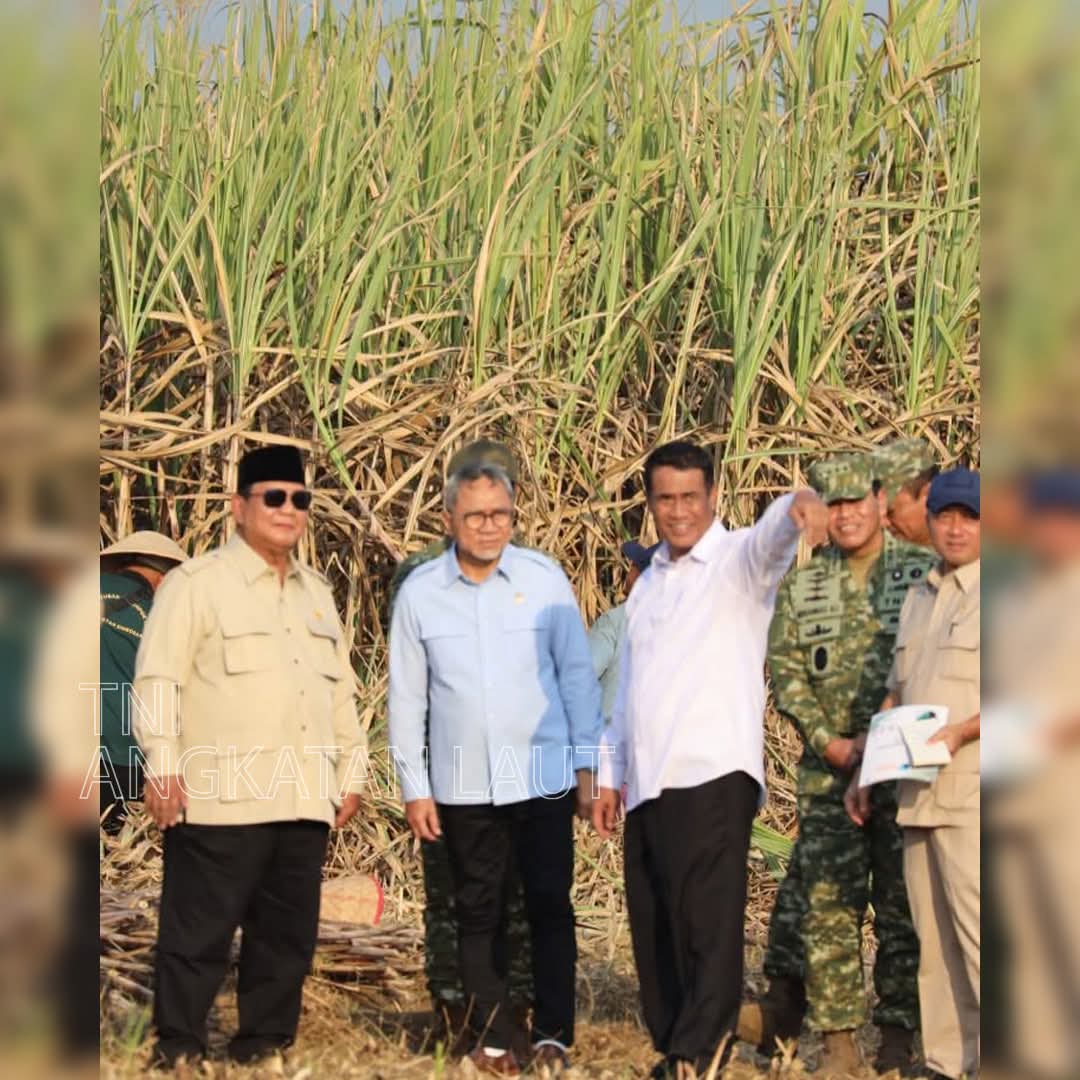 Kasal Hadiri Panen Raya Tebu Bersama Presiden Prabowo, TNI AL Perkuat Ketahanan Pangan Nasional Lewat Produksi Kedelai