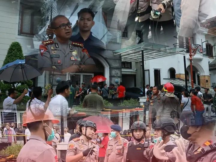 Brimob Polda Sumut Kerahkan Tim Jibom, KBR, dan SAR Tangani Ledakan di Grand Polonia Medan