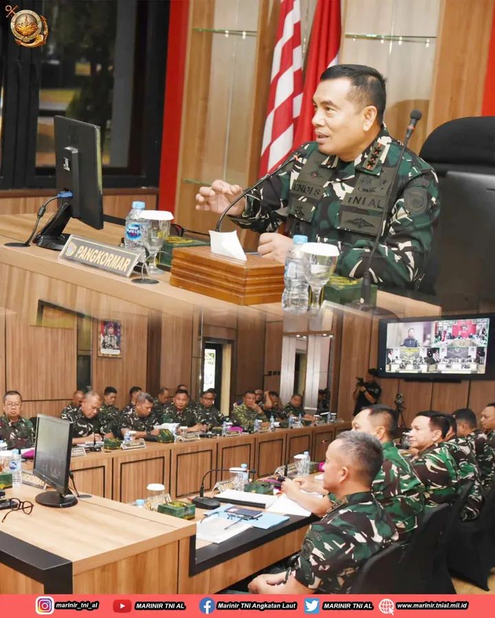 Pangkormar Terima Paparan Rencana Garis Besar Latihan Terintegrasi TNI TA 2026