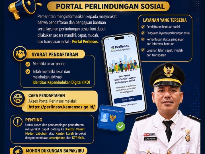 Portal Perlinsos Hadir Permudah Akses Bantuan Sosial, Camat Medan Labuhan Ajak Masyarakat Beralih ke Layanan Digital