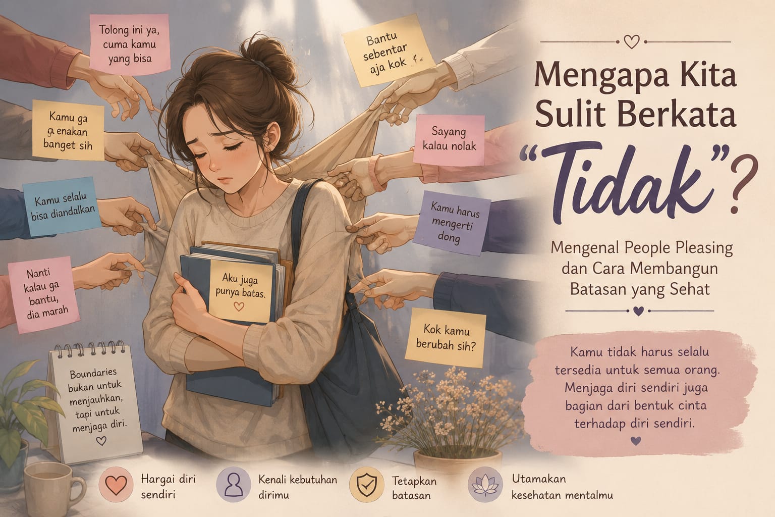 Mengapa Kita Sulit Berkata “Tidak”? Mengenal People Pleasing dan Cara Membangun Batasan yang Sehat
