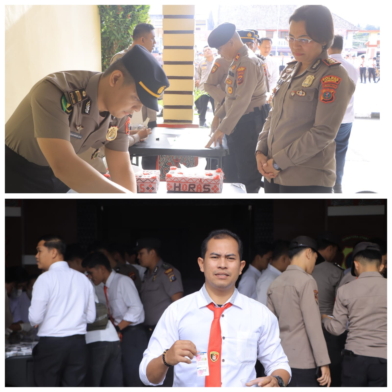 “148 Personel Polres Samosir Jalani Tes Urine Mendadak, Hasilnya Nihil Narkoba”