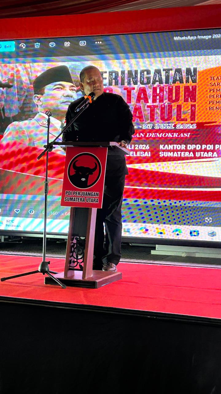 “30 Tahun Kudatuli : PDI Perjuangan Sumut Tegaskan Demokrasi Tak Boleh Mundur”
