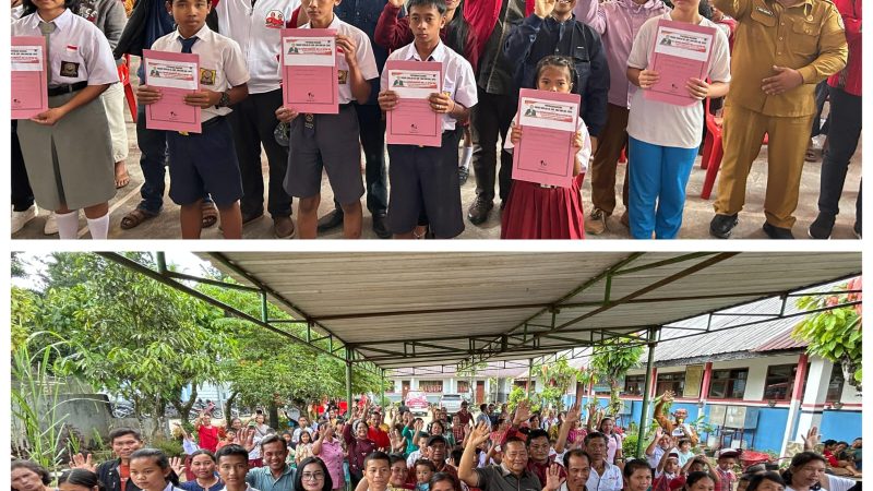 Rapidin Simbolon Salurkan Beasiswa untuk 183 Pelajar di Tapanuli Utara : ‘Gunakan untuk Sekolah
