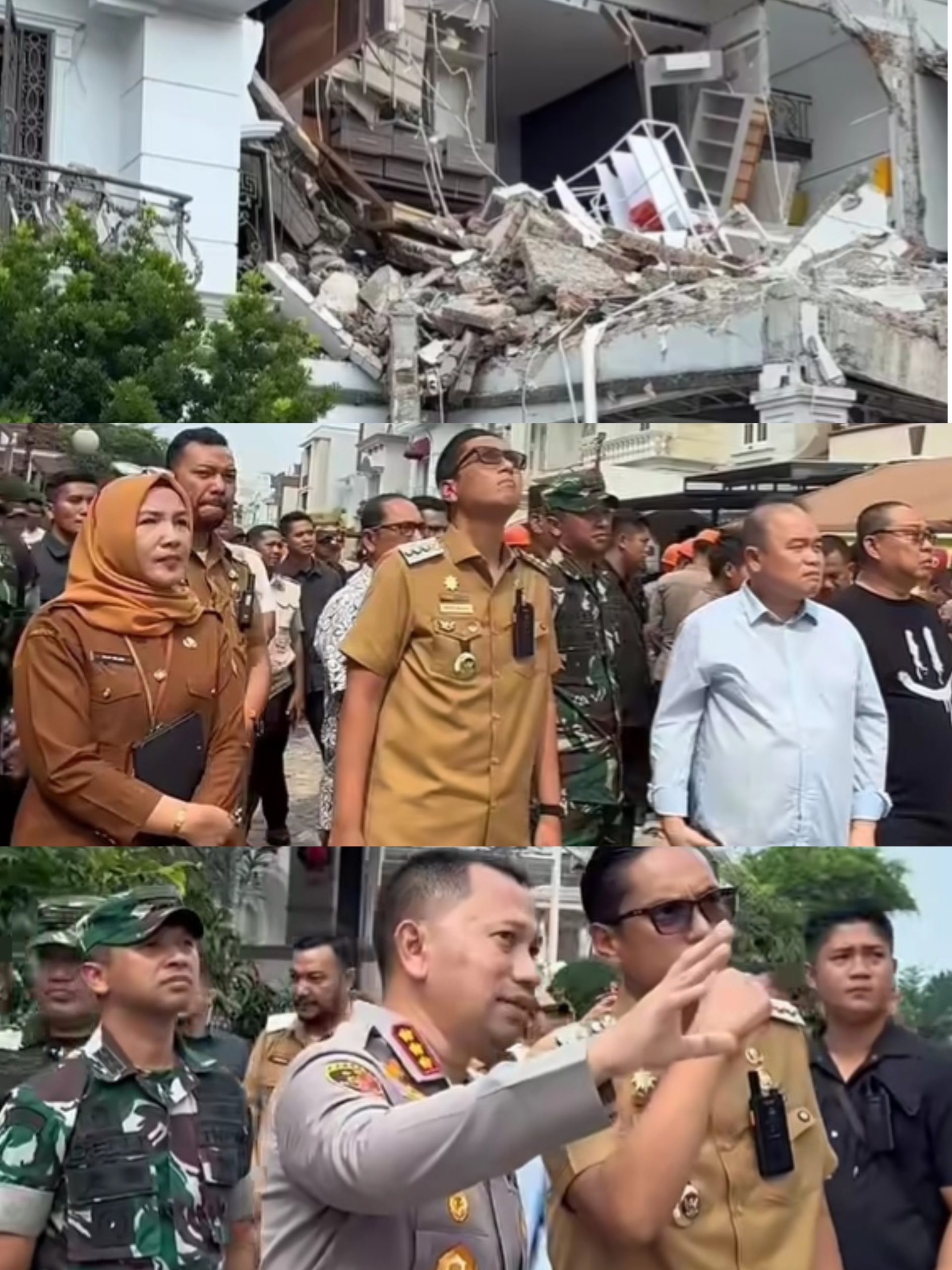 Ledakan Dahsyat di Grand Polonia Medan, Tiga Korban Tewas Dievakuasi; Kapolrestabes, Satbrimob dan Wali Kota Pimpin Penanganan Terpadu