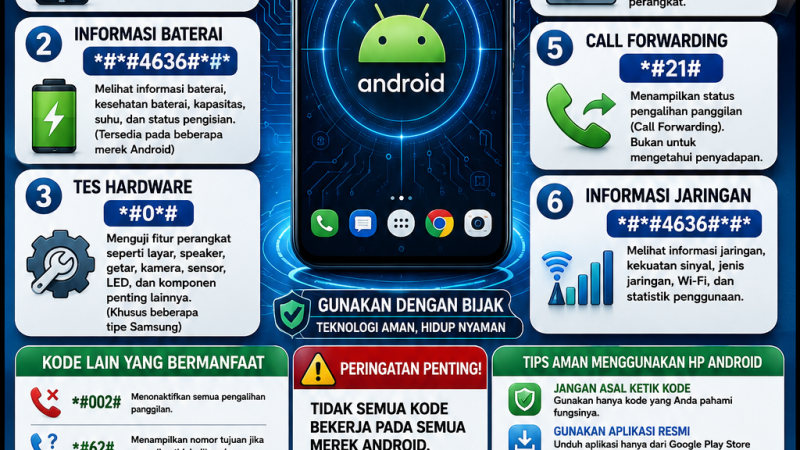 Jangan Asal Menekan Kode Rahasia Android! Kenali Fungsi, Manfaat, dan Risikonya Agar HP Tetap Aman