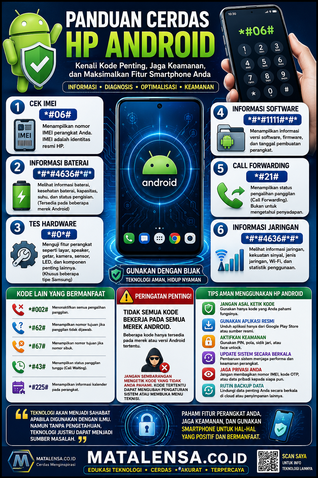Jangan Asal Menekan Kode Rahasia Android! Kenali Fungsi, Manfaat, dan Risikonya Agar HP Tetap Aman