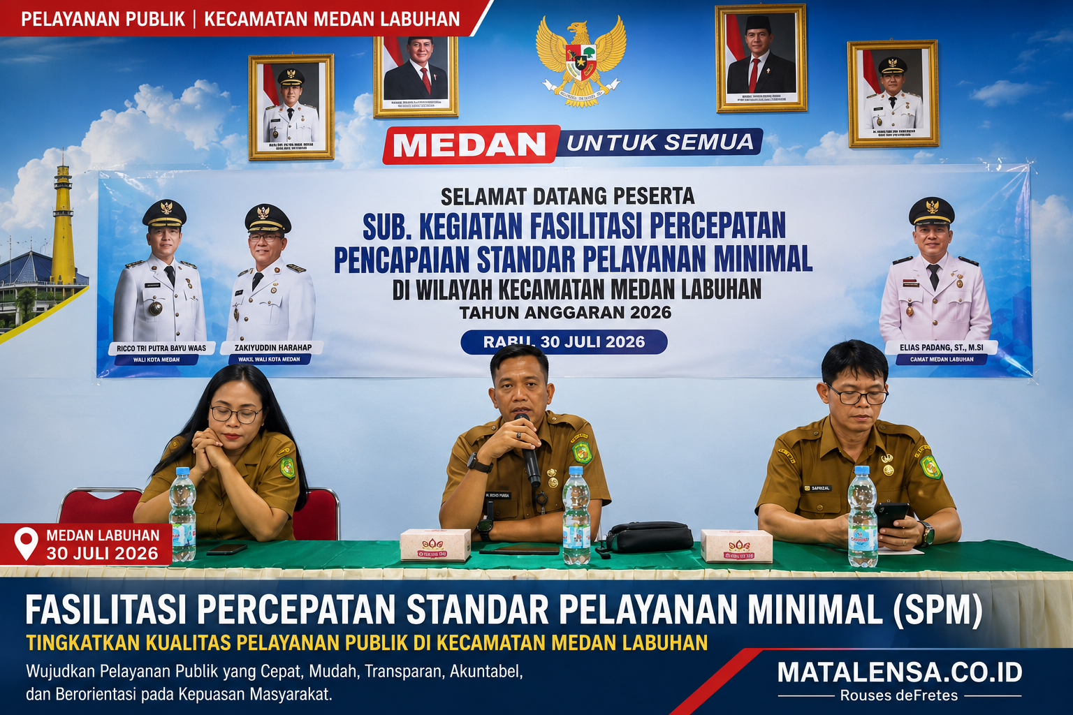 Perkuat Kualitas Pelayanan Publik, Kecamatan Medan Labuhan Gelar Fasilitasi Percepatan Pencapaian Standar Pelayanan Minimal (SPM)