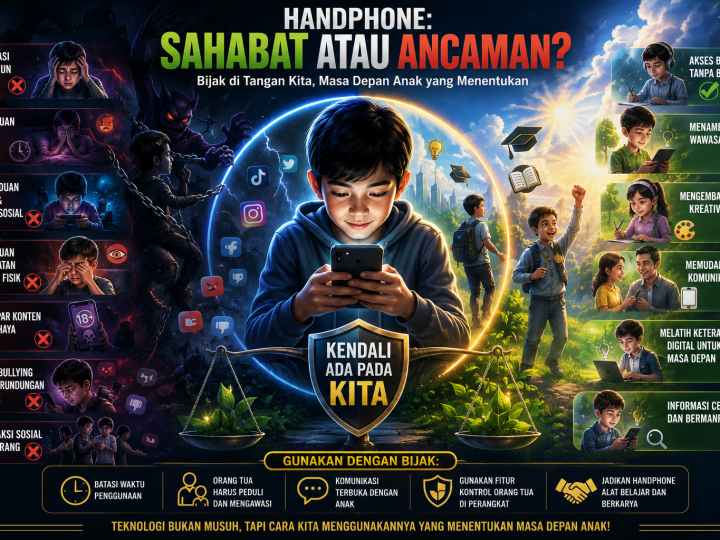 Handphone : Sahabat atau Ancaman? Orang Tua Wajib Pahami Dampaknya bagi Tumbuh Kembang Anak