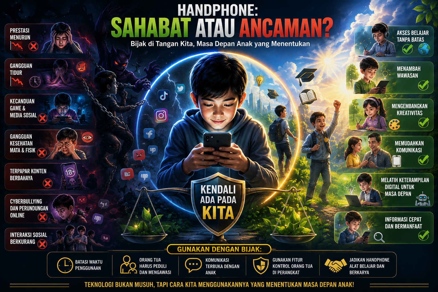 Handphone : Sahabat atau Ancaman? Orang Tua Wajib Pahami Dampaknya bagi Tumbuh Kembang Anak