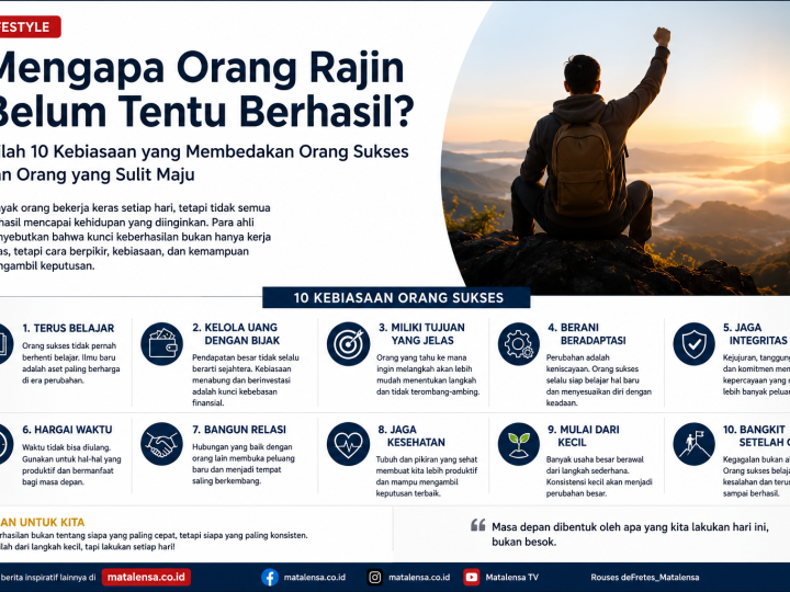 Mengapa Orang Rajin Belum Tentu Berhasil? Inilah 10 Kebiasaan yang Membedakan Orang Sukses dan Orang yang Sulit Maju