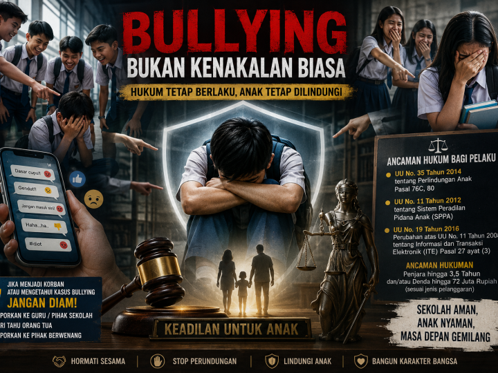 Darurat Bullying di Sekolah : Masih Dianggap Kenakalan, Padahal Bisa Berujung Pidana