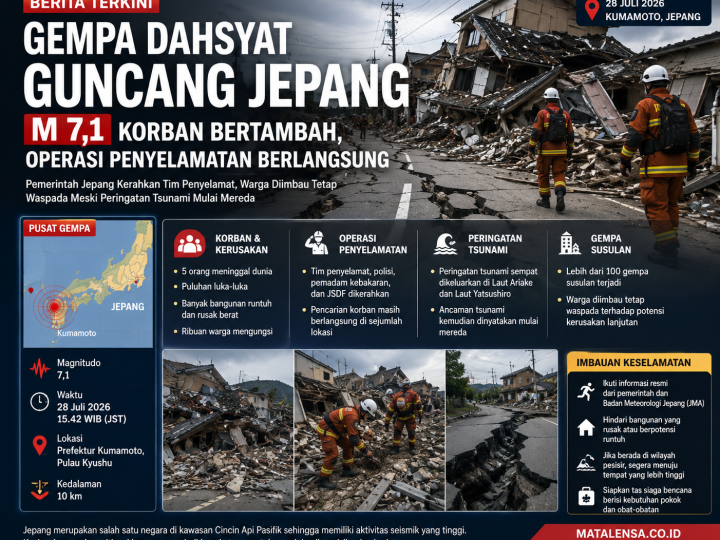 Gempa Dahsyat M 7,1 Guncang Jepang, Korban Bertambah, Operasi Penyelamatan Berlangsung di Tengah Ancaman Gempa Susulan