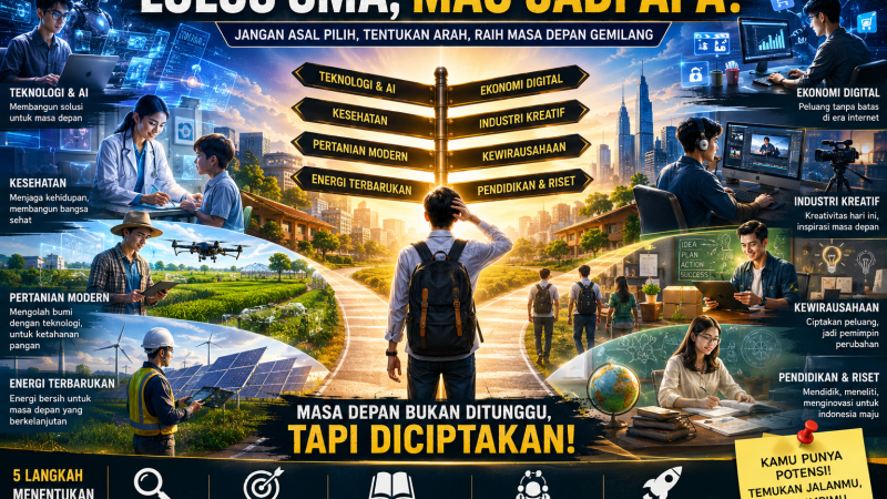 Lulus SMA Bukan Akhir, Tapi Titik Awal: Jangan Asal Kuliah, Kenali Peluang Emas Masa Depan Sebelum Terlambat