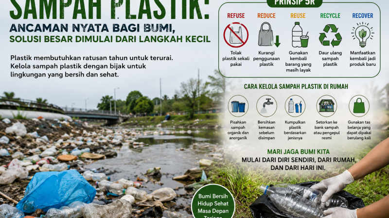 Sampah Plastik: Ancaman Nyata bagi Bumi, Solusi Besar Dimulai dari Langkah Kecil