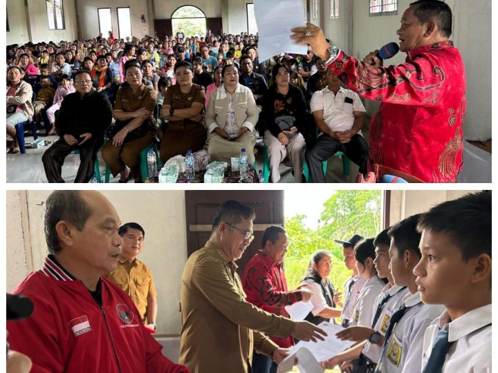 Rapidin Simbolon Salurkan Beasiswa 308 Pelajar di Nias Selatan : ‘Anggaran Bocor, Anak Terpinggirkan