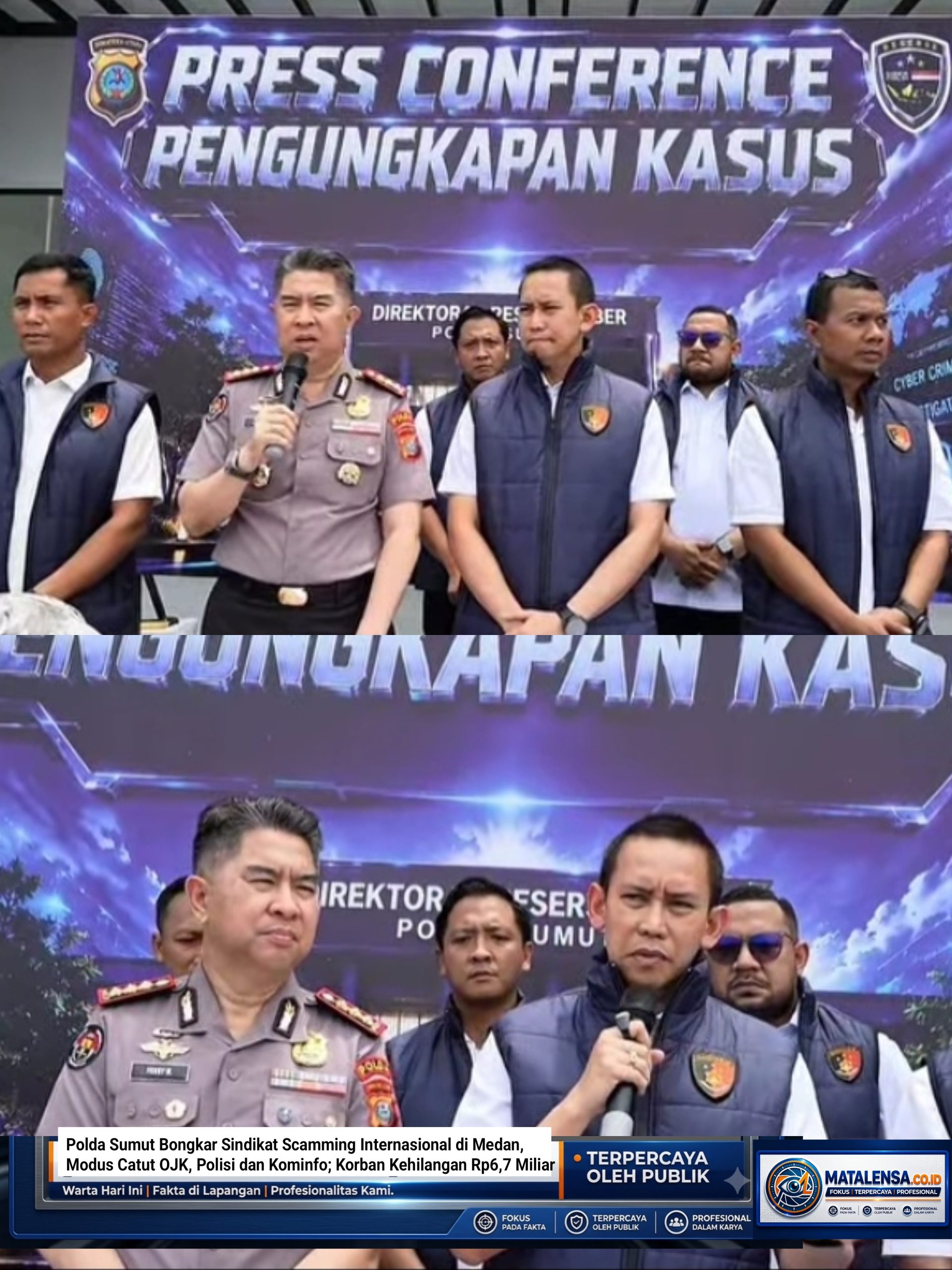 Polda Sumut Bongkar Sindikat Scamming Internasional di Medan, Modus Catut OJK, Polisi dan Kominfo; Korban Kehilangan Rp6,7 Miliar