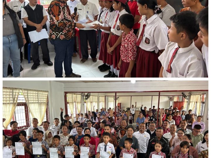 289 Pelajar Kurang Mampu di Nias Terima Beasiswa dari Rapidin Simbolon : ‘Anggaran Pendidikan Harus Tepat Sasaran