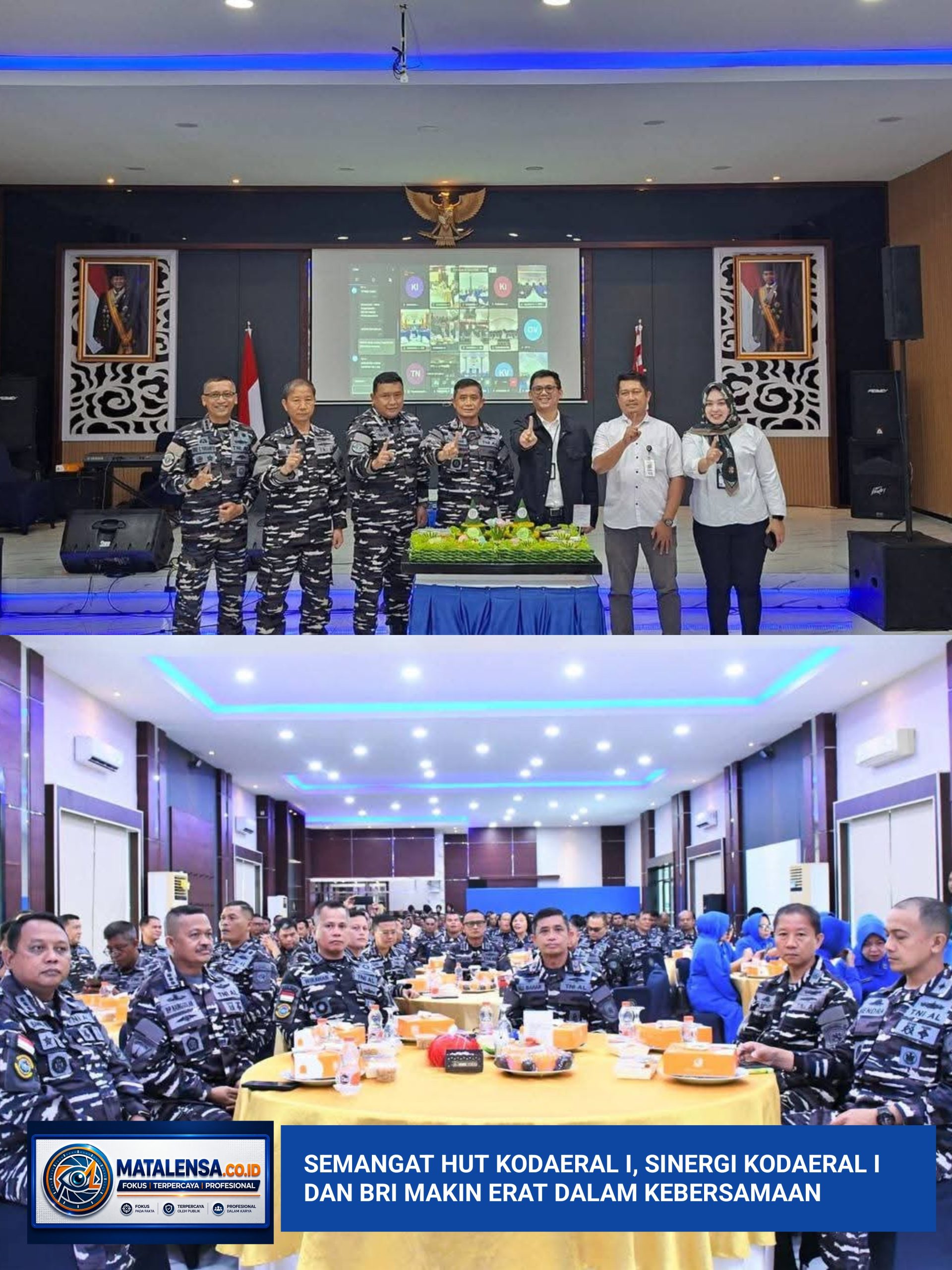 Semangat HUT Kodaeral I, Sinergi Kodaeral I Bersama BRI Makin Erat Dalam Kebersamaan 