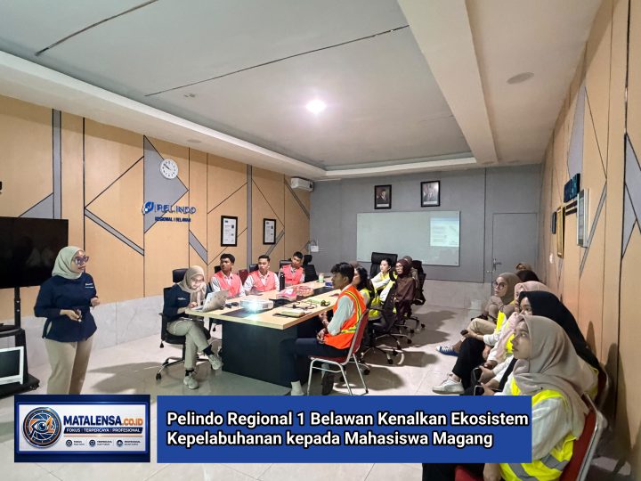 Pelindo Regional 1 Belawan Kenalkan Ekosistem Kepelabuhanan kepada Mahasiswa Magang