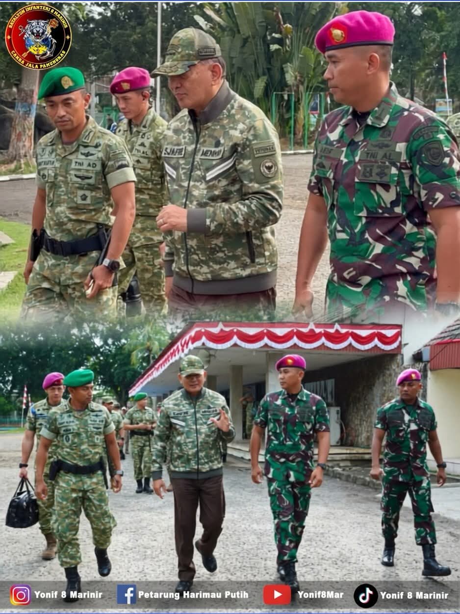 Menhan RI dan Wakil Panglima TNI Tinjau Kesiapan Operasional di Langkat, Apresiasi Dedikasi Yonif 8 Marinir dalam Penanganan Bencana dan Pengamanan Perbatasan