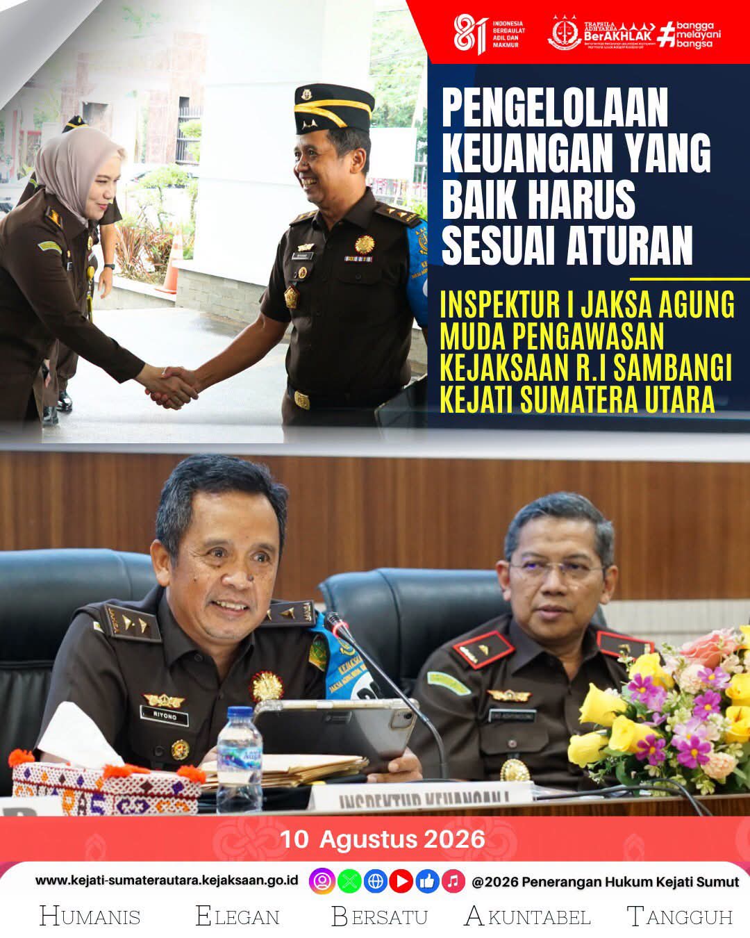 JAM Pengawasan Kejaksaan Agung RI Turun ke Sumut, Pengelolaan Anggaran Kejati dan Jajaran Diperiksa