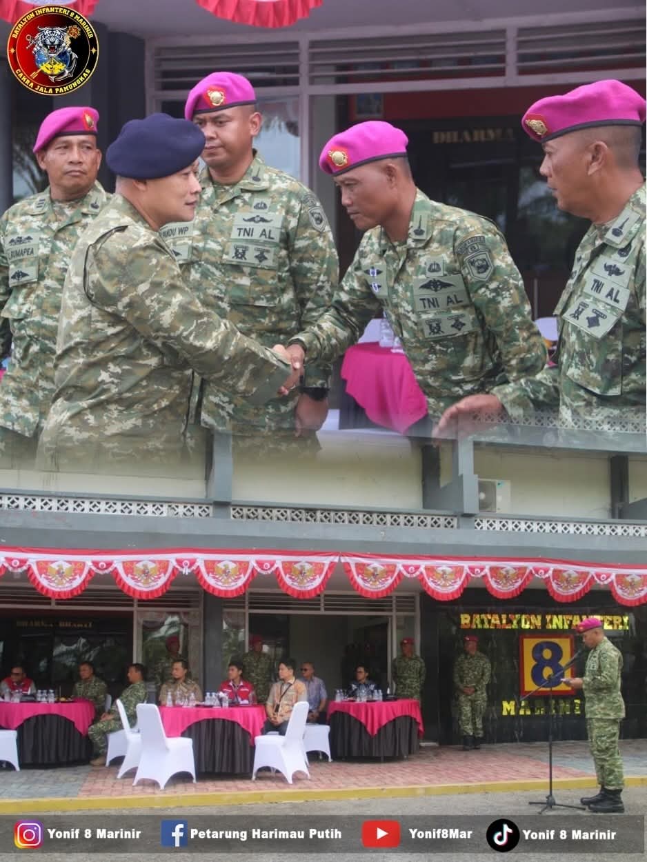Kadisfaslanal dan Senior Vice President Aseet Management PT Pertamina Berkunjung Ke Batalyon Infanteri 8 Marinir 