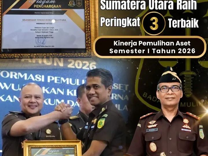“Torehan Prestasi Nasional! Kejati Sumut Raih Peringkat III Pemulihan Aset, Labuhanbatu dan Belawan Sabet Juara I”