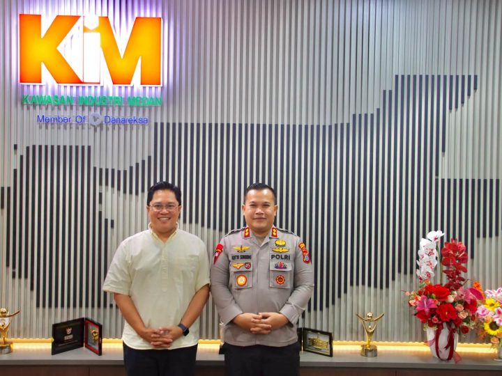 Sinergi Perkuat Kondusitivitas Sektor Indistri Kapolres Pelabuhan Belawan Kunjungi Dirut KIM