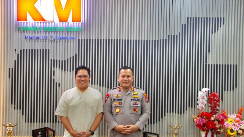 Sinergi Perkuat Kondusitivitas Sektor Indistri Kapolres Pelabuhan Belawan Kunjungi Dirut KIM
