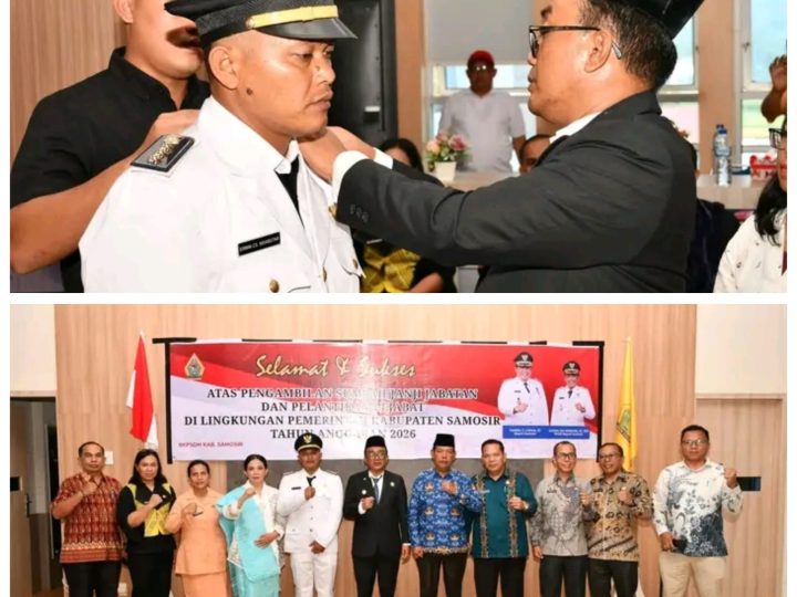 “Wabup Ariston Lantik Pejabat Baru : Simanindo Jadi Sorotan, Loyalitas Diukur dari Kerja Nyata”