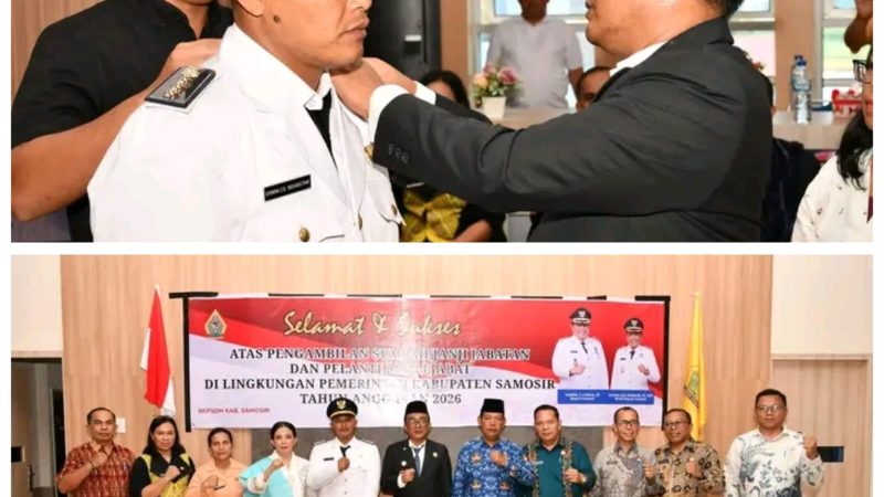 “Wabup Ariston Lantik Pejabat Baru : Simanindo Jadi Sorotan, Loyalitas Diukur dari Kerja Nyata”