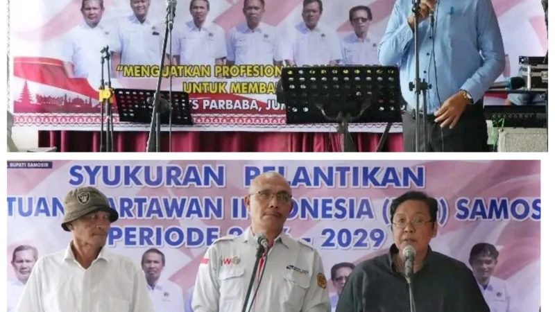 “PWI Samosir Resmi Mandiri : Komitmen Jadi Mitra Kritis Pemerintah untuk Kawal Pembangunan”