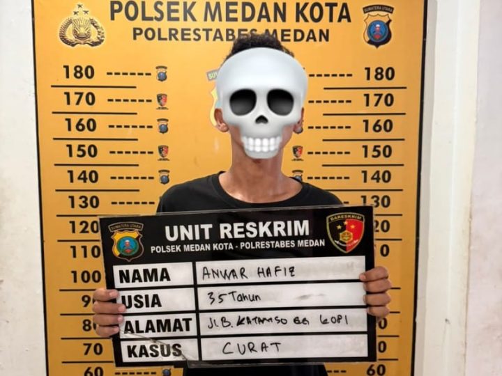 Polsek Medan Kota Berhasil Ringkus Pelaku Bongkar Rumah
