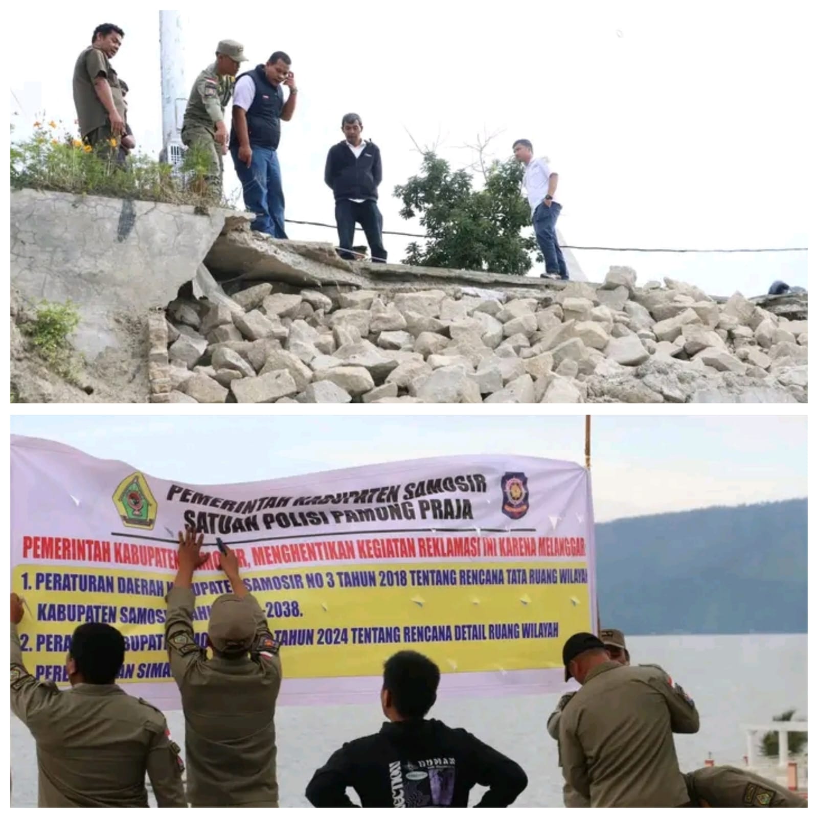 “Pemkab Samosir Hentikan Reklamasi di Sempadan Danau Toba : ‘Tidak Ada Regulasi yang Memperbolehkan'”