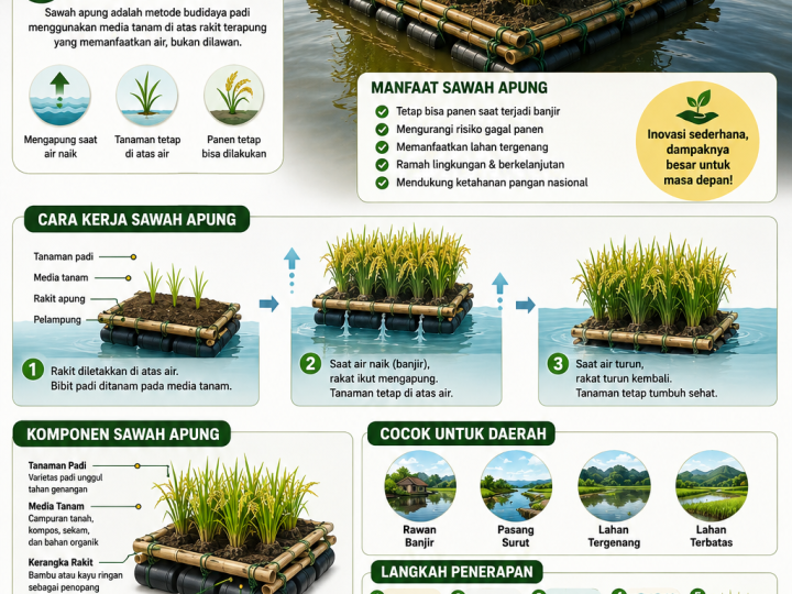 Inovasi Sawah Apung, Harapan Baru Petani Hadapi Banjir dan Perubahan Iklim