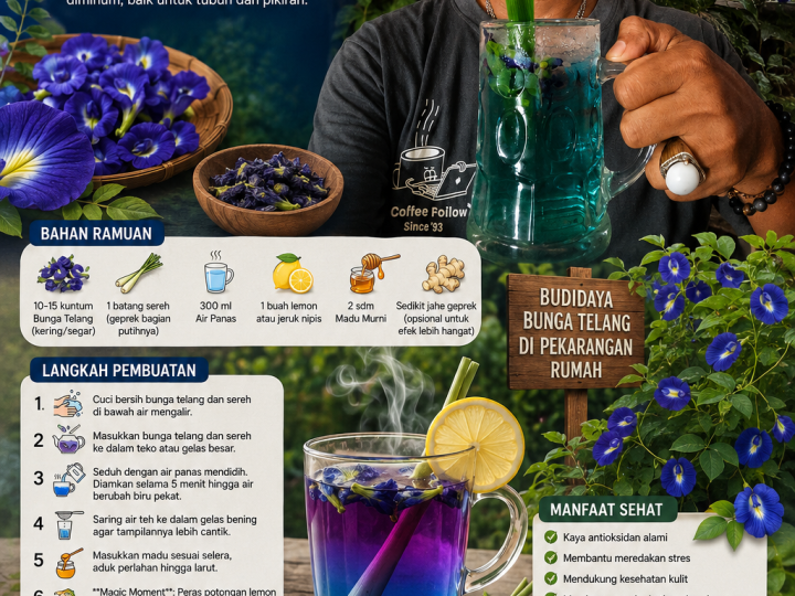 Dari Pekarangan Menjadi Sumber Kesehatan: Rouses deFretes Budidayakan Bunga Telang, Hadirkan Edukasi Herbal Alami untuk Masyarakat