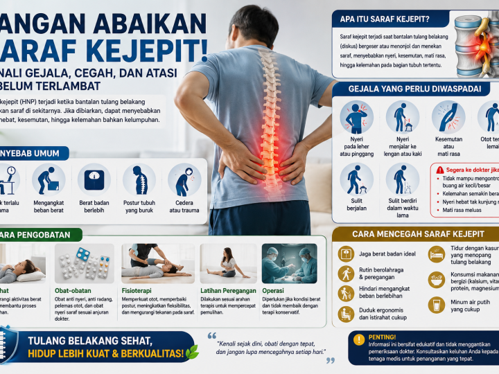 Jangan Abaikan Saraf Kejepit : Kenali Gejalanya Sejak Dini, Cegah Sebelum Terlambat