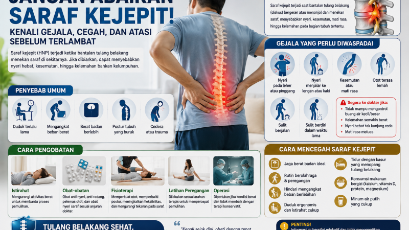 Jangan Abaikan Saraf Kejepit : Kenali Gejalanya Sejak Dini, Cegah Sebelum Terlambat