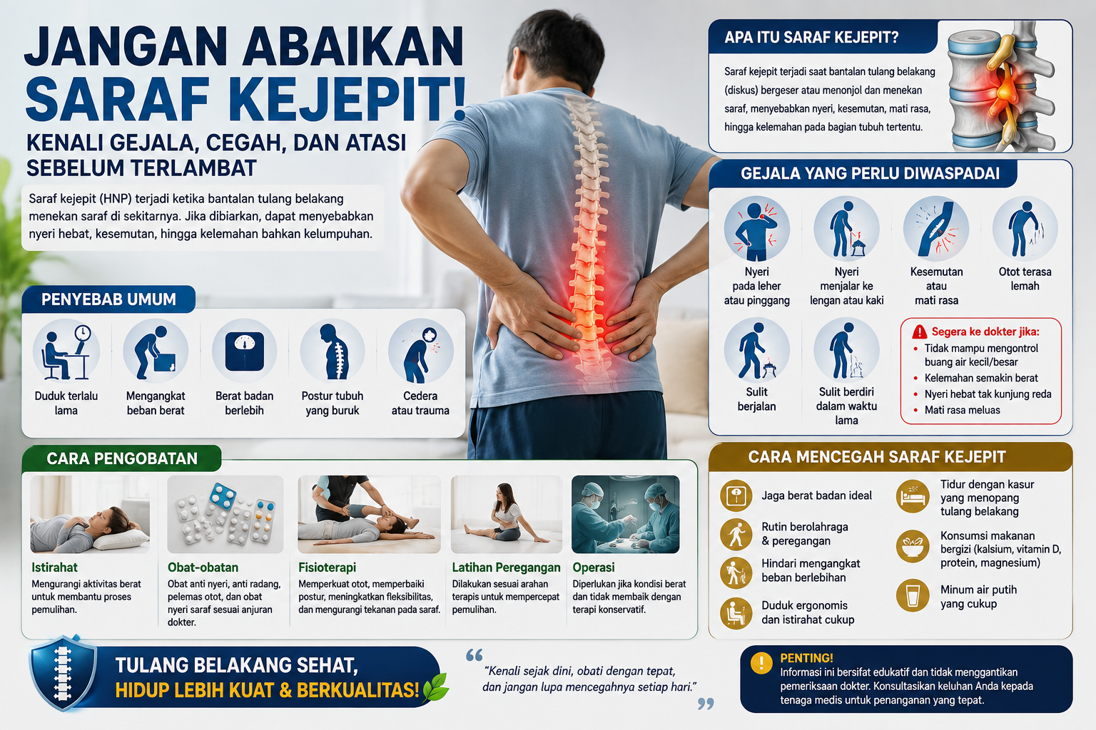 Jangan Abaikan Saraf Kejepit : Kenali Gejalanya Sejak Dini, Cegah Sebelum Terlambat