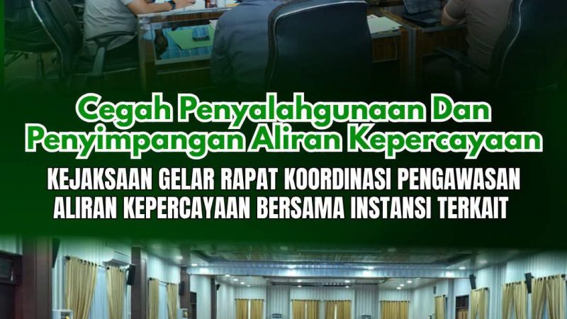 Jaga Kondusivitas Sumut, Kejati Gelar Rakor Pakem Libatkan Lintas Instansi