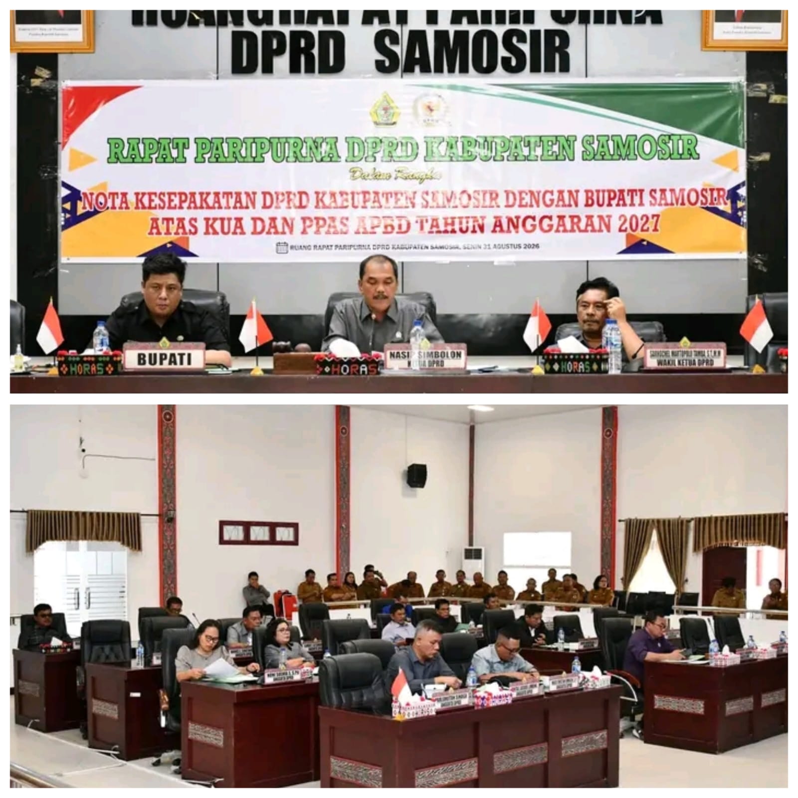 “Eksekutif dan Legislatif Samosir Sepakati KUA-PPAS APBD 2027: Fokus SDM, Ekonomi, dan Infrastruktur”
