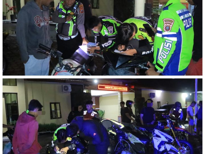 “Patroli KRYD Semalam, Polres Samosir Amankan 17 Motor Knalpot Brong Demi Kenyamanan Wisatawan”