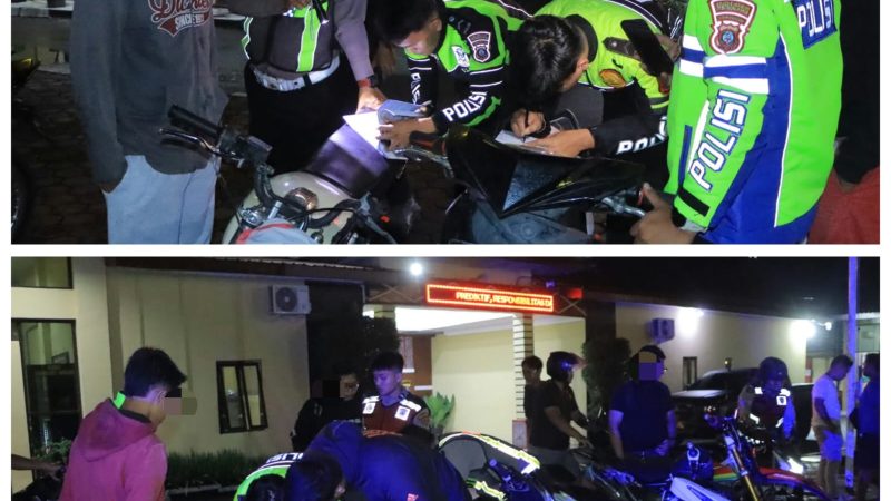 “Patroli KRYD Semalam, Polres Samosir Amankan 17 Motor Knalpot Brong Demi Kenyamanan Wisatawan”