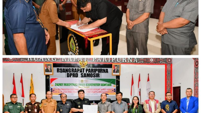 “APBD Samosir 2026 Bertambah Rp62 Miliar, Pemkab dan DPRD Sepakati P-KUA dan P-PPAS”